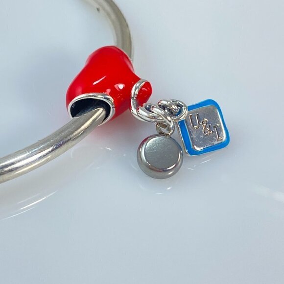 Sterling Silver Balloon "U & I Let's Fly..." with Birthstone Dangle Charm - Picture 8 of 8